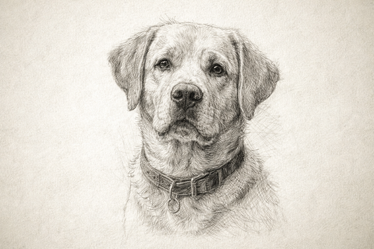 Pencil Sketch Style Pet Portrait Scatter Cushion – Personalised Pet Portrait From Photo