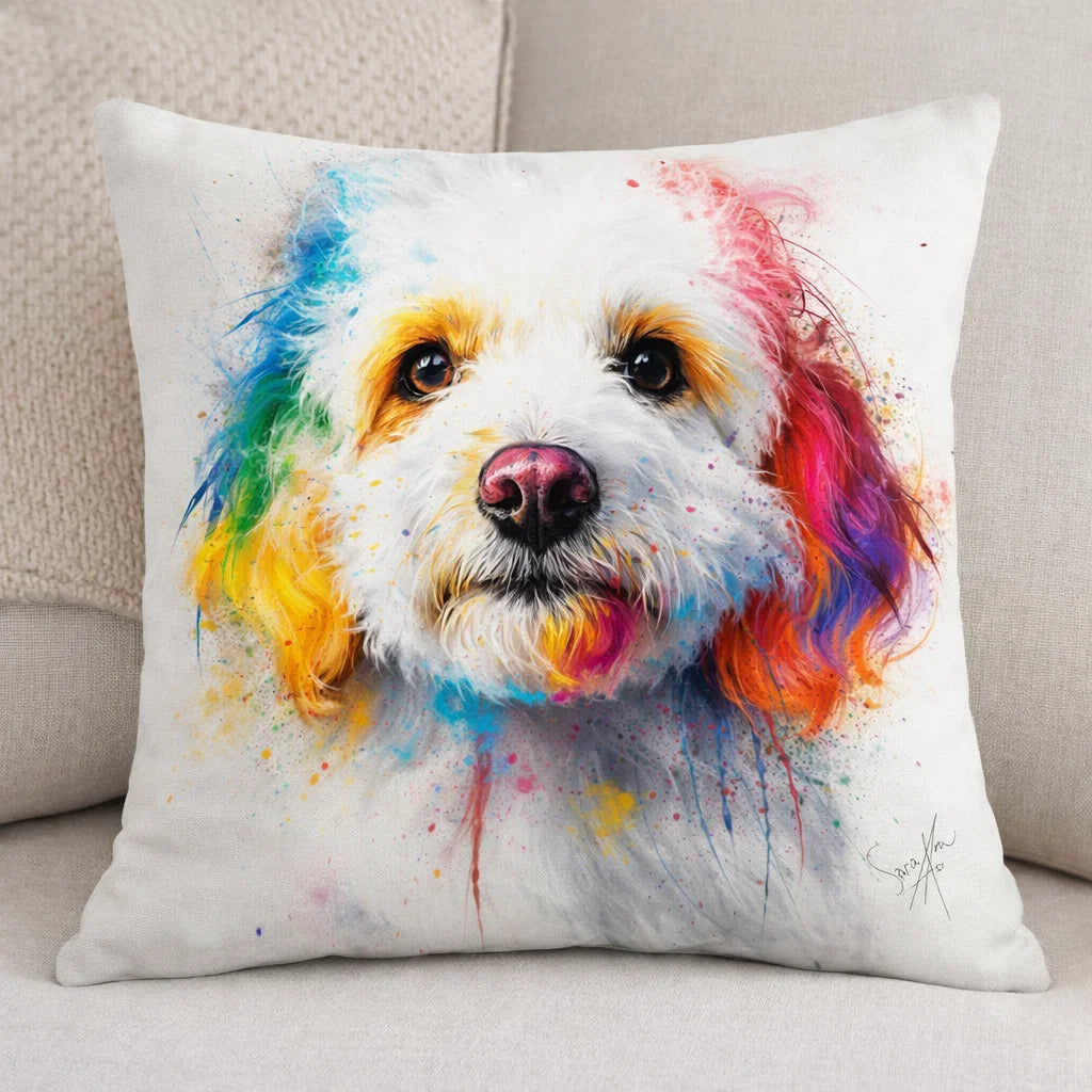 The Modern Artist - Personalised Dog Portrait Cushion